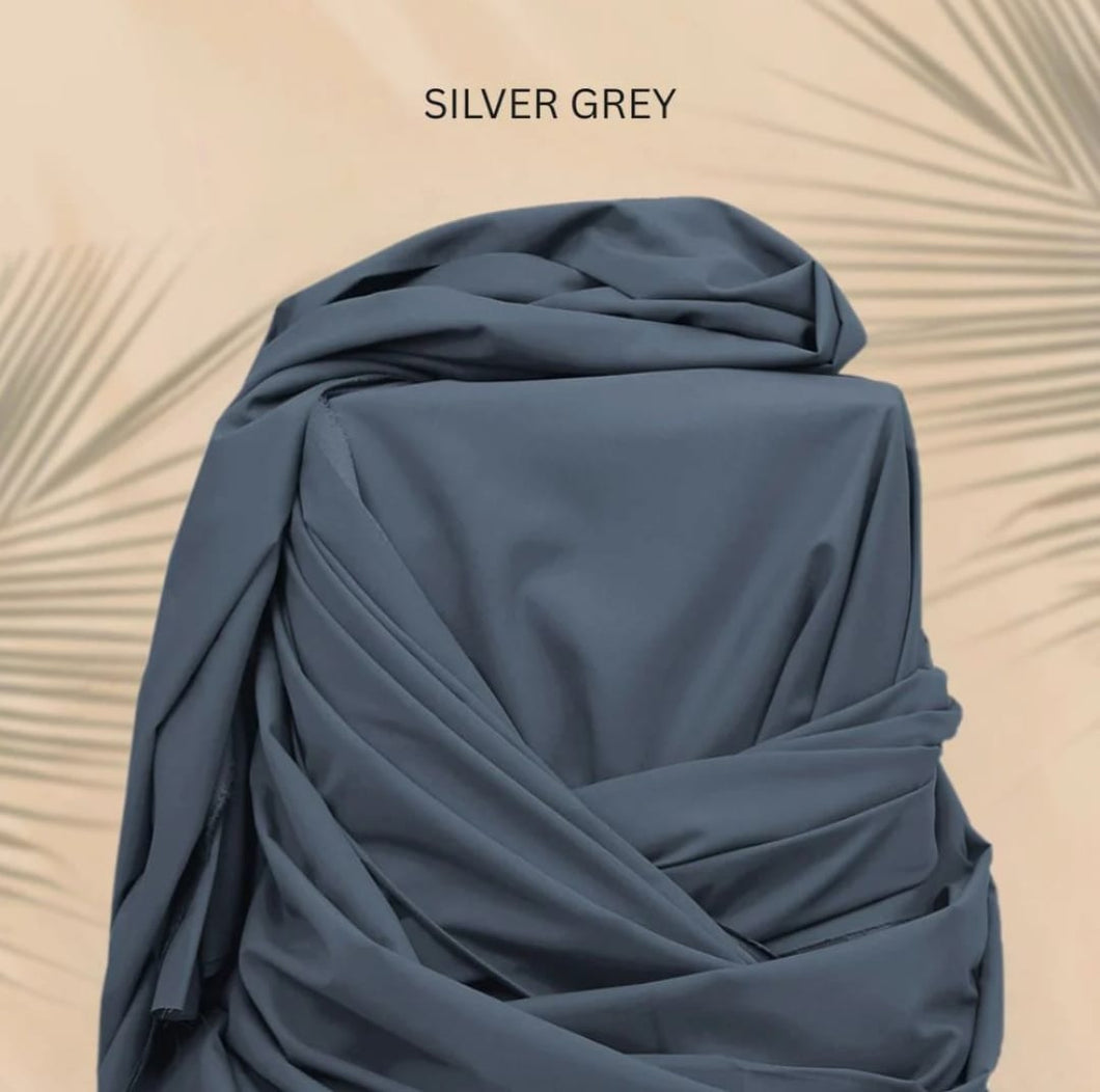 Italian Wash & Wear silver gray