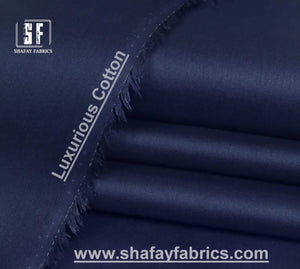 Luxurious COTTON navy blue